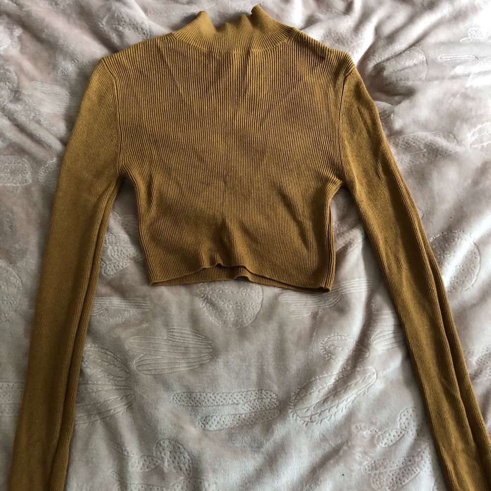 Forever 21 crop top long sleeve
